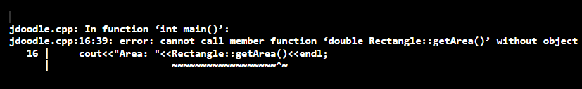 cannot call member function without object